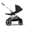 double cybex stroller doble stroller in black with reclined seat