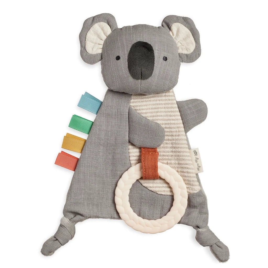 Itzy Ritzy Koala sensory krinkle toy with teether