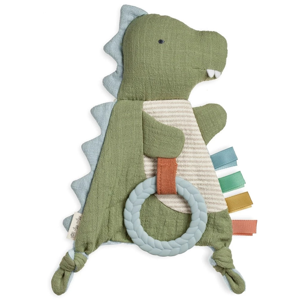 Itzy Ritzy Dino Crinkle Sensory Toy with Teething ring