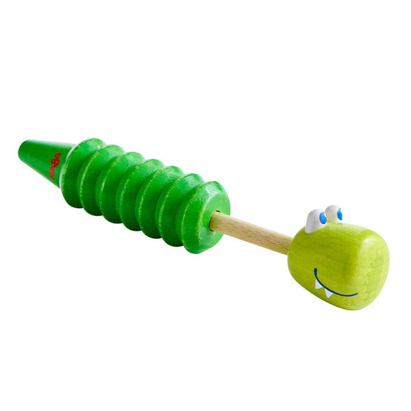 Haba crocodile slide whistle kids music toy