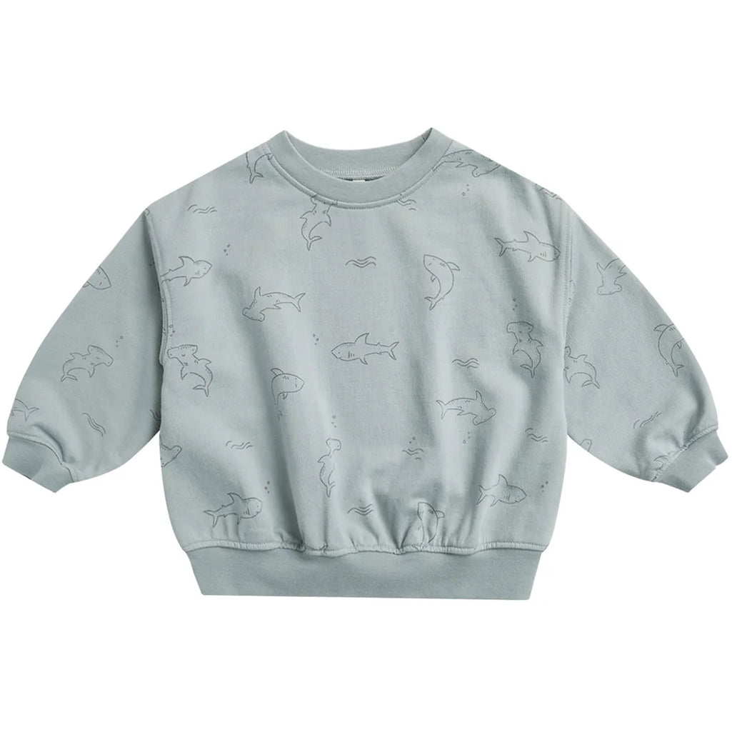 Rylee Cru Sweatshirt Sharks – Hazel Fawn - Main Image