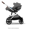 cybex gazelle s stroller twin car seat stroller with single infant carseat in grey