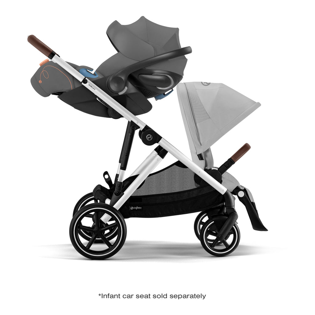 cybex gazelle s 2 double stroller for infant and toddler