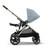Stroller Cybex travel system stroller with reclined seat in sky blue