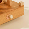 natural wood music box for nursery