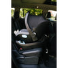Clek liing infant car seat buckled in the car.