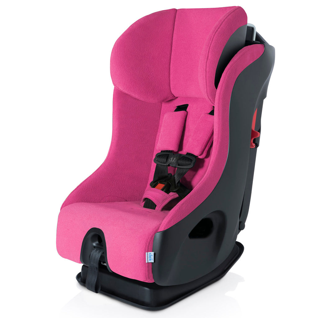 Clek Fllo best convertible car seat for small cars in Flamingo Pink