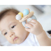 lifestyle_4, Plan Toys Pastel Wooden Bell Rattle Infant Baby Activity Toy
