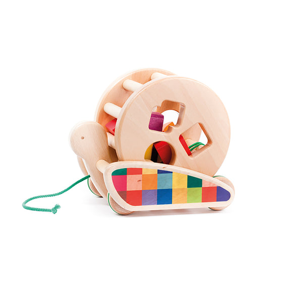 BAJO Snail Sortroller Wooden Toy Shape Sorter toddler toys