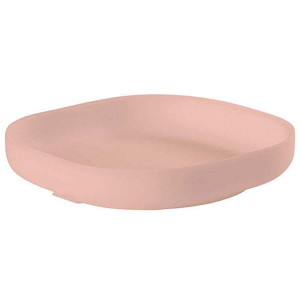 Béaba Silicone Children's Suction Bottom Plate blush light pink