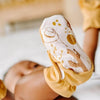 lifestyle_4, GoumiKids Ochre Booties Infant Stay On Boots dark yellow