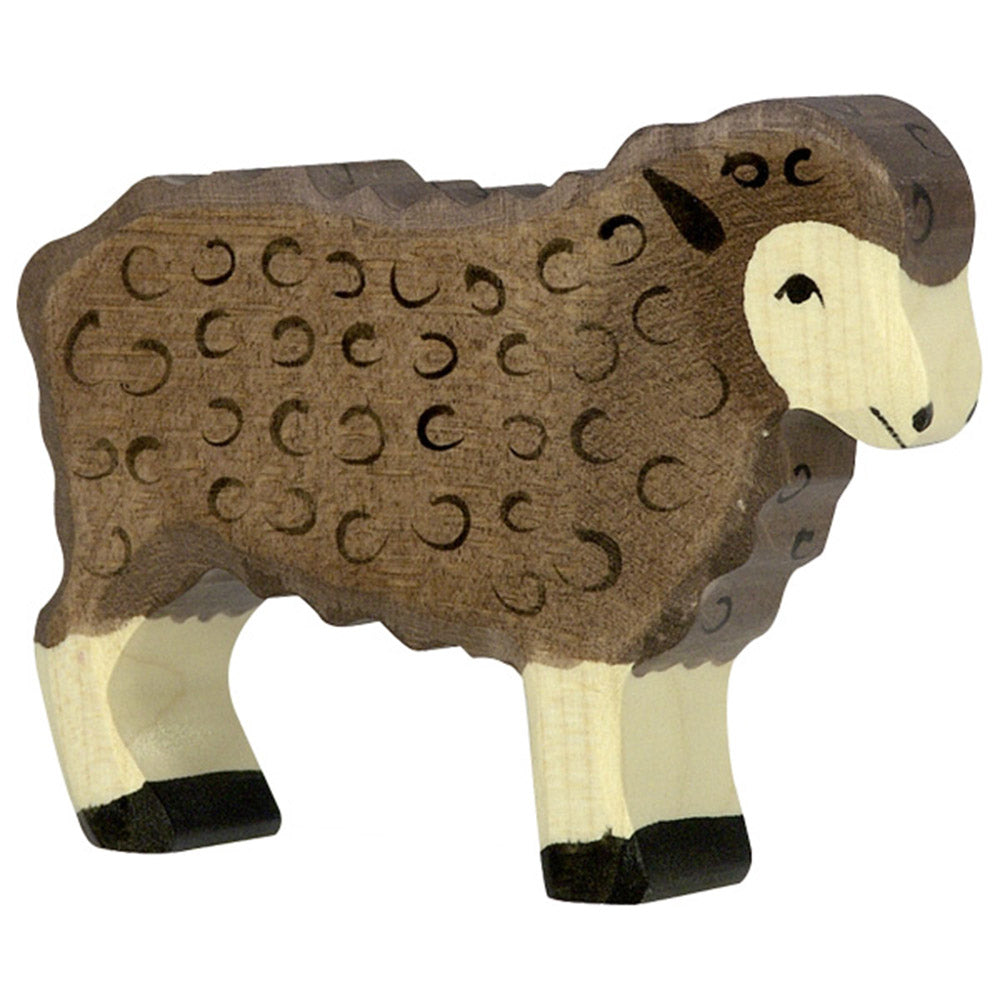 Holztiger Farm Wood Carving Animals standing sheep