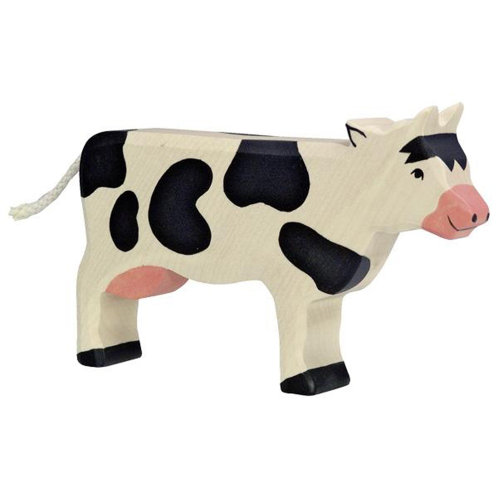 Holztiger Wooden Farm Miniature Animal Figurines standing cow