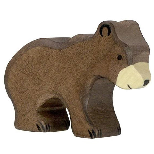 Holztiger brown bear Wooden Animal Toys 