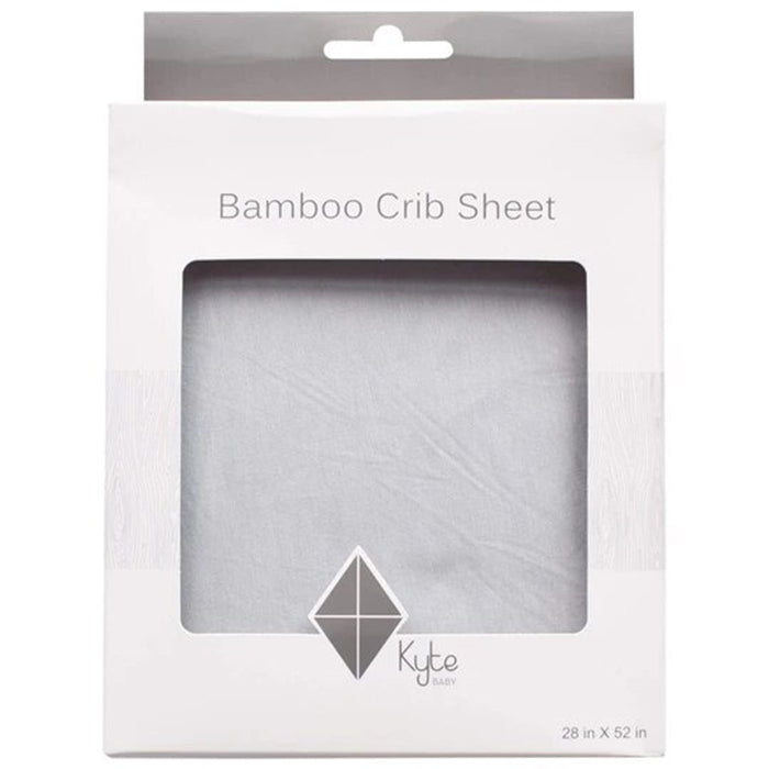 Kyte Baby Bamboo Crib Sheet in storm grey 