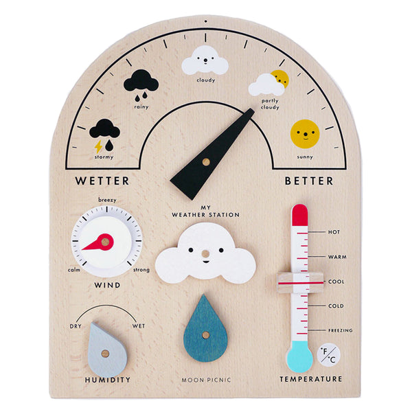 Moon Picnic Weather Station Children's Educational Pretend Play Toy