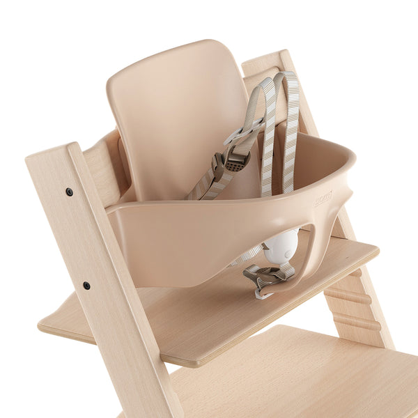 Stoke Tripp Trapp High Chair Baby Set with Harness in natural beige