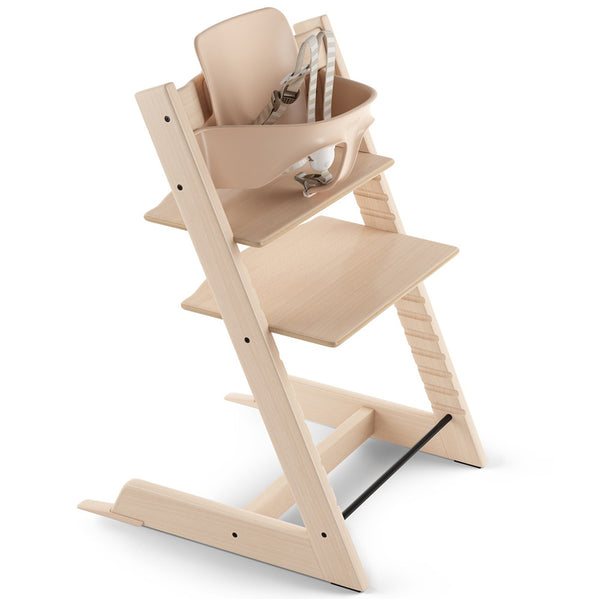 Stokke Wooden Tripp Trapp Counter High Chairs in natural beige