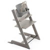 Stokke Adjustable Tripp Trapp wooden highchairs in oak grey wash