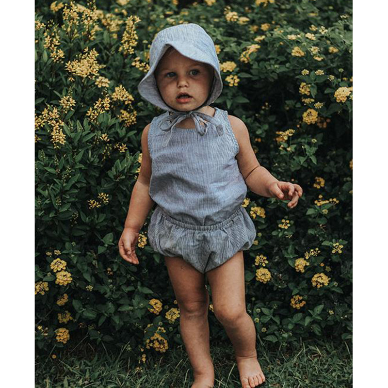 lifestyle_5, The Simple Folk Old Fashioned Bonnet Organic Linen Infant Baby Hat