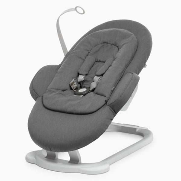 Stokke White/Deep Grey Steps Bouncer Infant Baby Nursery Seating