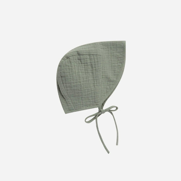 Don't leave the house without getting your baby sun-ready with these Brimmed Bonnets by Rylee + Cru! Cute and versatile these bonnets are the best of both worlds and they go with any outfit. Muted green.
