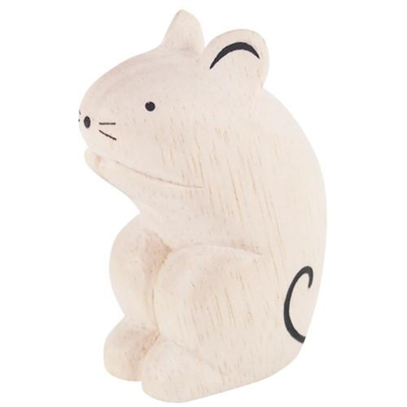 T-Lab Polepole Wooden Animals Hand-Crafted Toys mouse rodent