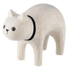T-Lab Polepole Wooden Animals Hand-Crafted Toys white cat