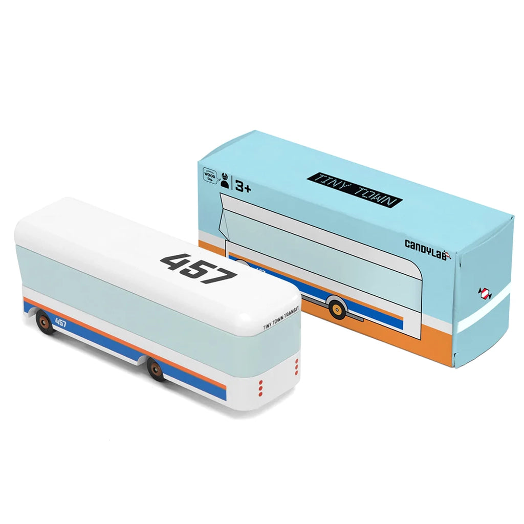 Candylab Tiny Town Bus shown with packaging