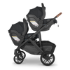 Uppababy vista v2 stroller double with car seats in black