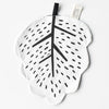 Wee Gallery 100% Organic Cotton Infant Baby Crinkle Toy leaf tree black white