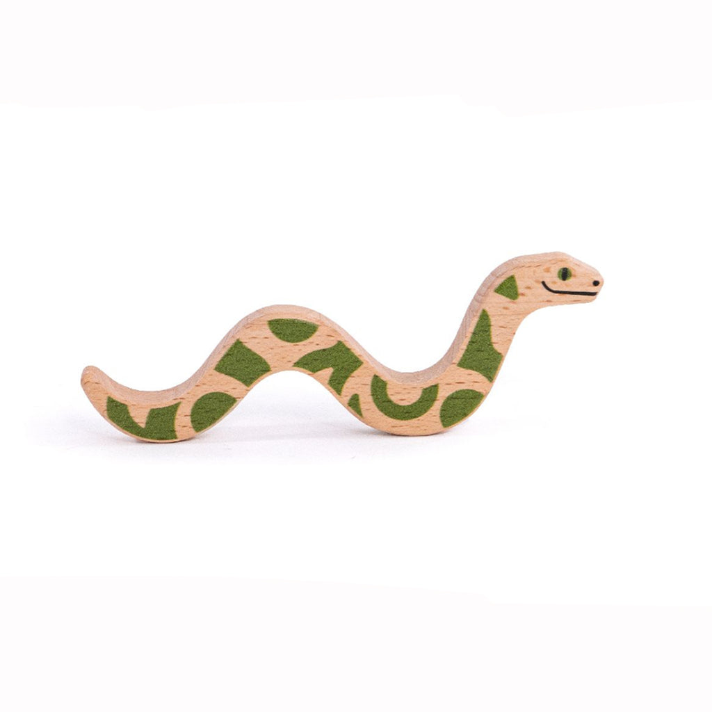 BAJO Jungle and Savana Animals Wooden Snake toddler toy