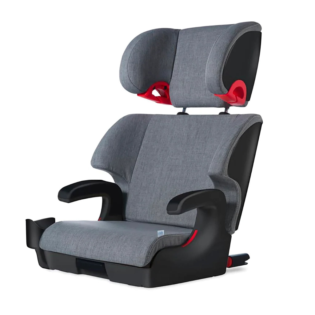 Clek Oobr narrow booster seat in Thunder Grey