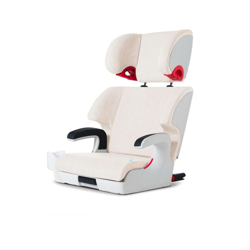 Clek Oober booster seat for 6 year old in snow