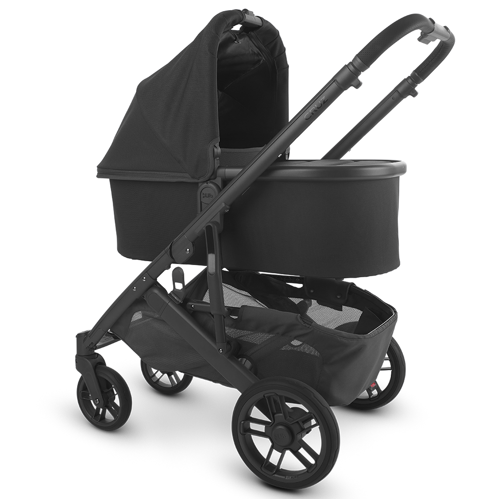 Uppababy Cruz Stroller with Bassinet Accessory in Black Jake