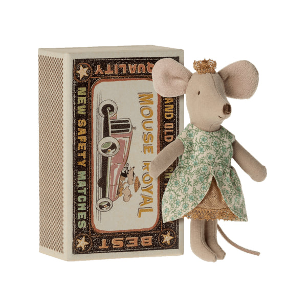Maileg Little Sister Princess Mouse in box