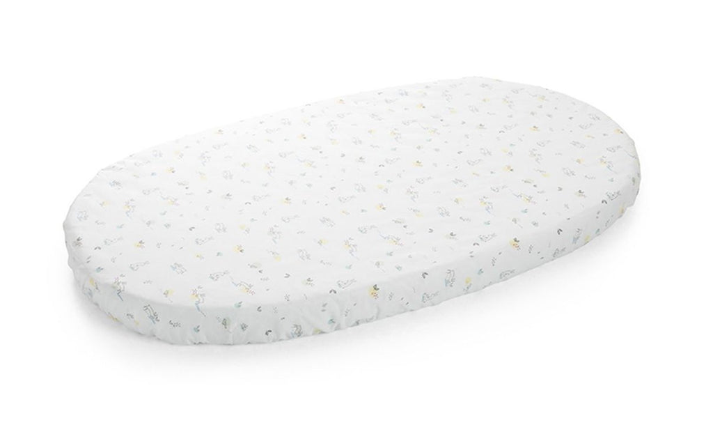 stokke sleepi fitted crib sheet cotton percale bedding collection soft rabbit