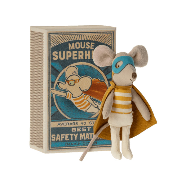 Maileg Little Brother Superhero Mouse stuffed animal