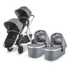 VISTA v2 UPPA baby double with stroller bassinets and rumbleseats in Gregory