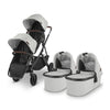 VISTA v2 uppa baby twins stroller with bassinets and rumbleseats in Anthony