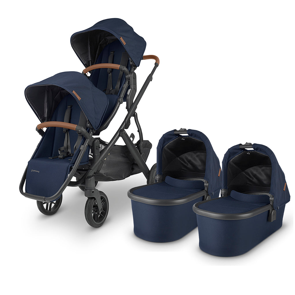 VISTA v2 UPPA baby doube stroller jogger bassinets and rumbleseats in Noa
