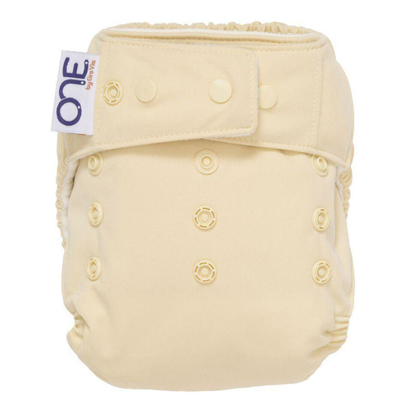 GroVia Vanilla O.N.E. All-In-One Reusable Cloth Baby Diaper Absorbent