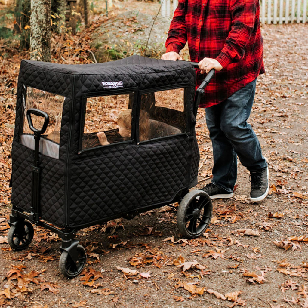 foldable wagon stroller wonderfold cold shield