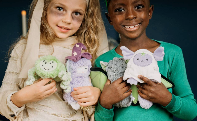 Children Playing Together Collaboratively with Slumberkins Stuffed Animals