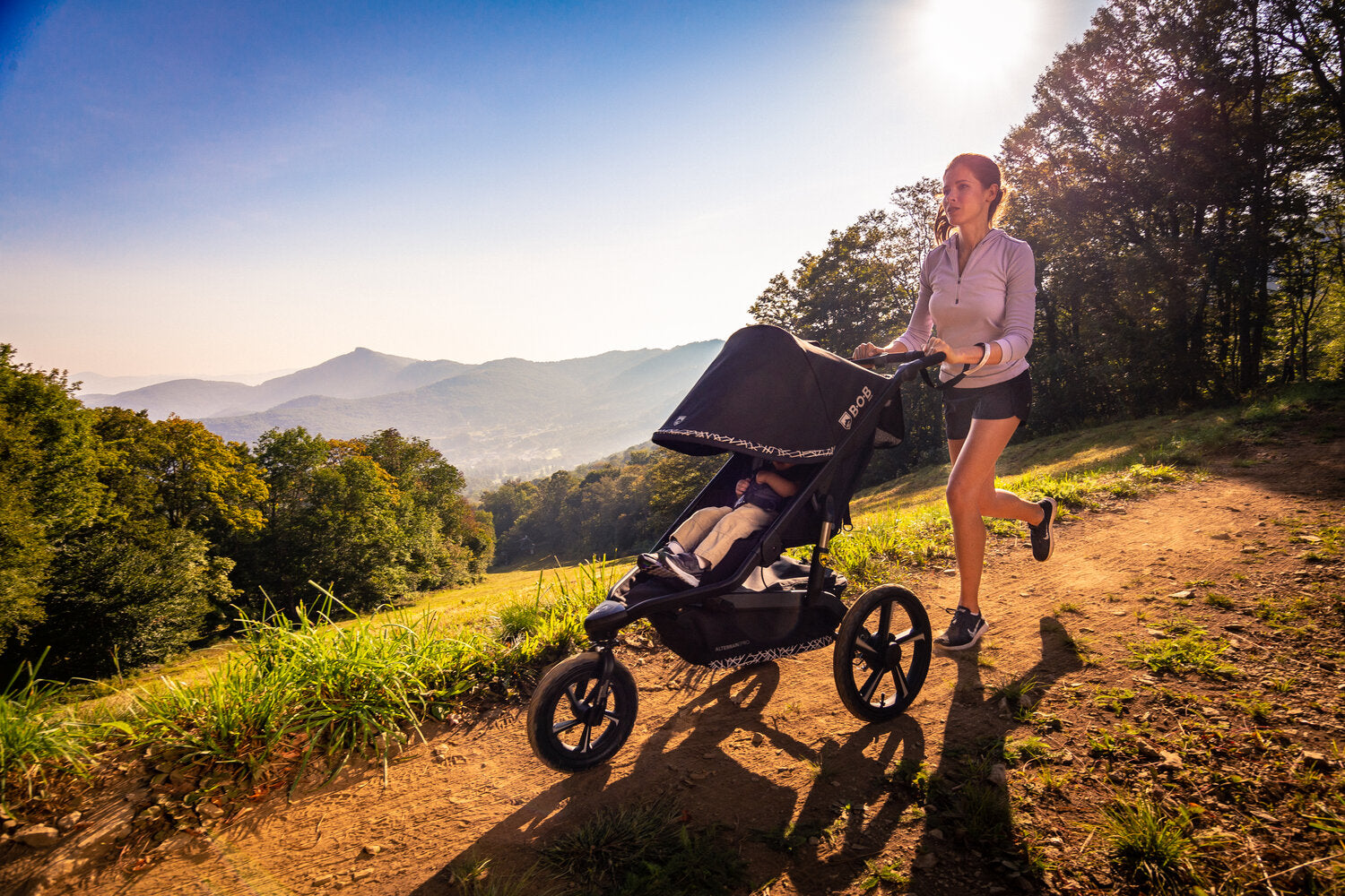 Part One Running Stroller Dual-Purpose Jogging Strollers | Hazel & Fawn – Hazel & Fawn