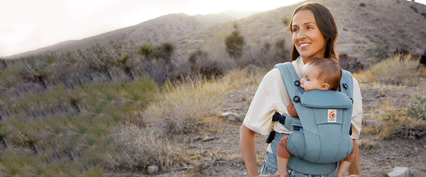 Woman Hiking with Baby in Ergobaby Baby Carrier