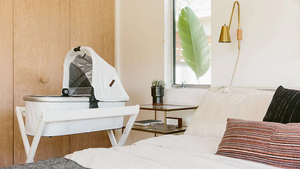 UPPAbaby Bassinet on Stand in Bedroom