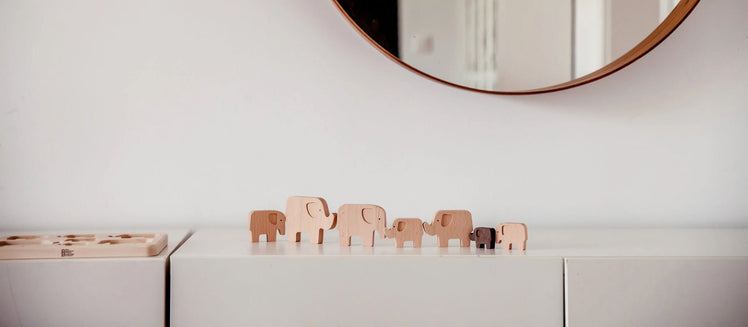 Wooden Elephant Puzzle Figures