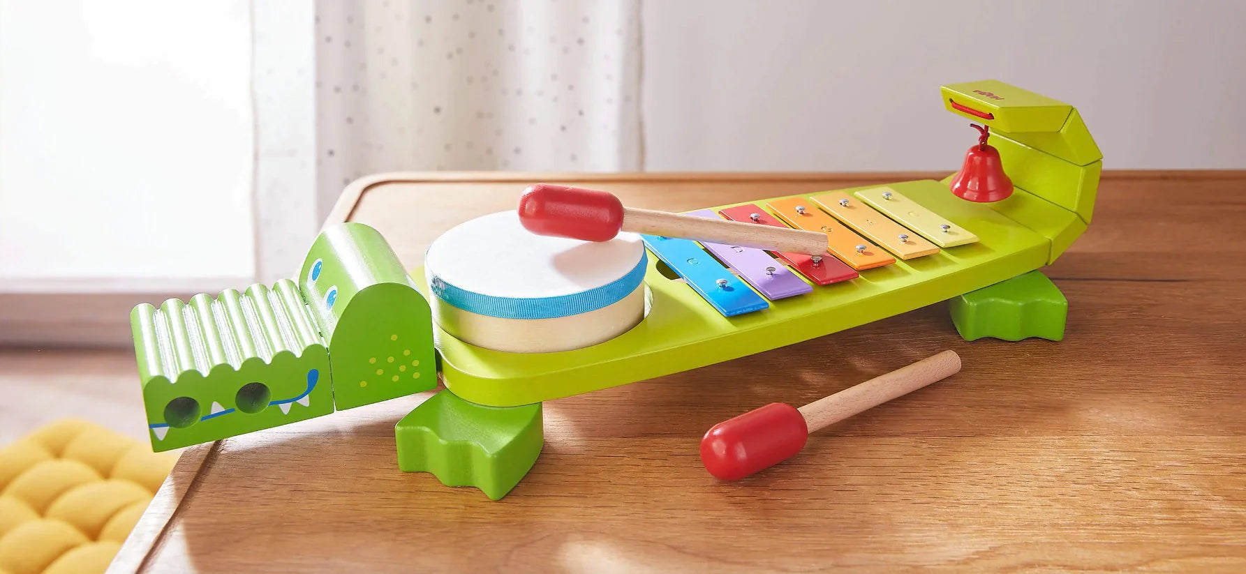 HABA Colorful Alligator Percussion Toy