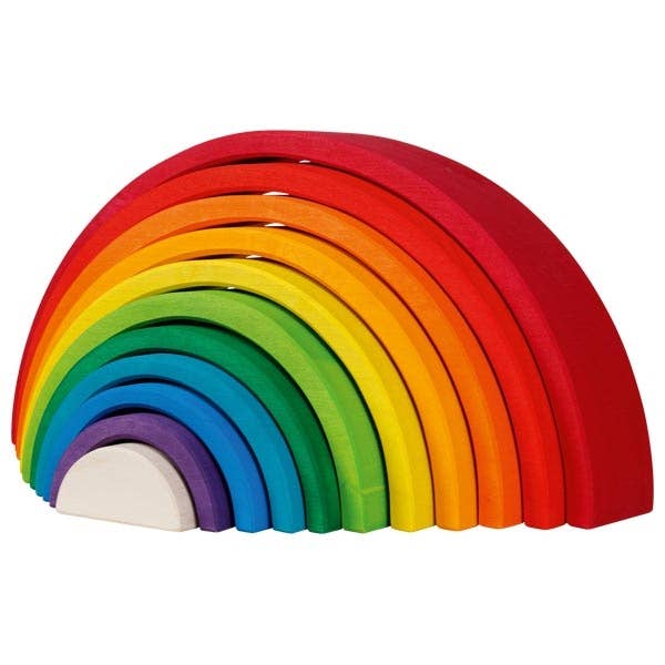 rainbow block toy for baby with non toxic water based dye 